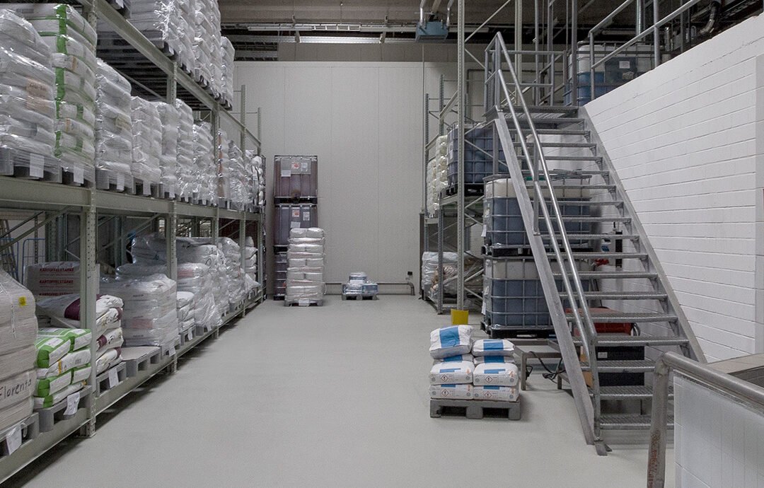 იატაკი სასაწყობე მეურენობებისთვის